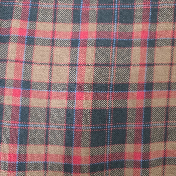 Vintage Scottish Clanwear Pure New Wool Pleated Tartan Skirt – Size 14 – Brown - Picture 3 of 6